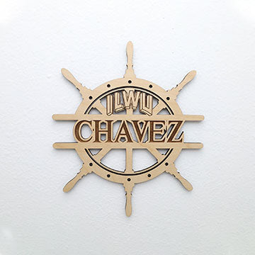 ILWU Monogram Wheel Sign